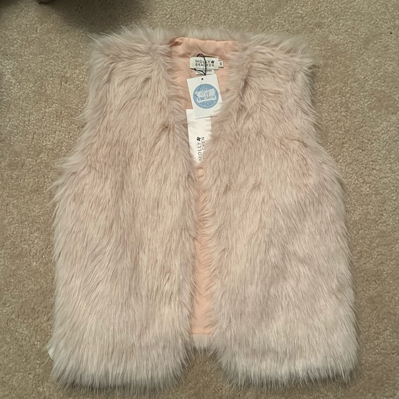 Molly Bracken ladies woven sleeveless jacket/vest | Small | Pink - Picture 2 of 4